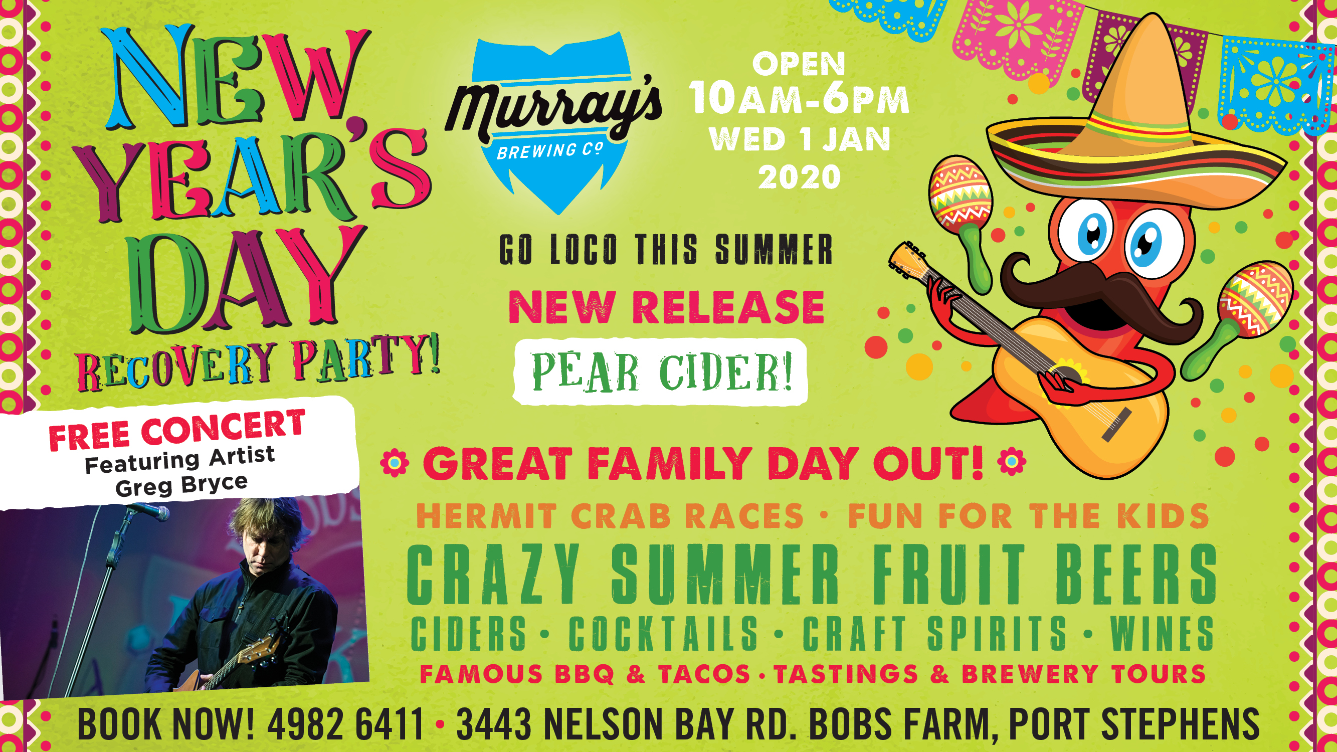 New Years Day Recover Party at Murray&#039;s Brewery 2020 :: Port Stephens